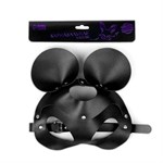 Пикантная черная маска «Озорная мышка» с заклепками - фото 1427255