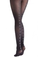 Колготки со швом из блестящих снежинок Backseam Star Tights 370204 - фото 668774