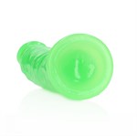 Зеленый люминесцентный фаллоимитатор на присоске - 17,5 см. - фото 1431739