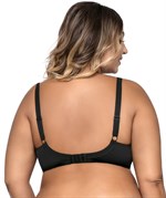 Соблазнительный бюстгальтер с мягкой чашкой +size и декоративными бретелями 370308 Соблазнительный бюстгальтер с мягкой чашкой +size и декоративными бретелями 370308