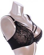 Соблазнительный бюстгальтер с мягкой чашкой +size и декоративными бретелями 370308 Соблазнительный бюстгальтер с мягкой чашкой +size и декоративными бретелями 370308