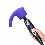 Фиолетовая насадка для wand-вибромассажера Deluxe Silicone G-Spot Wand Attachment 370432