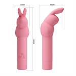 Нежно-розовый вибростимулятор в форме кролика Gerardo - фото 1429523