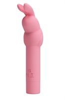 Нежно-розовый вибростимулятор в форме кролика Gerardo - фото 1429520