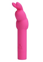 Ярко-розовый вибростимулятор в форме кролика Gerardo - фото 1429527