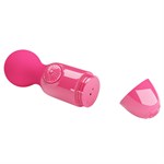 Розовый мини-вибратор с шаровидной головкой Mini Stick - фото 1429326