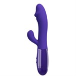 Фиолетовый вибратор-кролик Snappy-Youth - 19 см. - фото 1429334