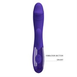 Фиолетовый вибратор-кролик Snappy-Youth - 19 см. - фото 1429335