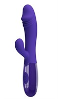 Фиолетовый вибратор-кролик Snappy-Youth - 19 см. - фото 1429333