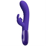 Фиолетовый вибратор-кролик Cerberus-Youth - 20,6 см. - фото 1429557