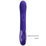 Фиолетовый вибратор-кролик Cerberus-Youth - 20,6 см. - фото 1429559