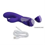 Фиолетовый вибратор-кролик Cerberus-Youth - 20,6 см. - фото 1429560