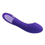 Фиолетовый вибростимулятор Elemetal-Youth - 19,3 см. - фото 1429565