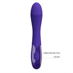 Фиолетовый вибростимулятор Elemetal-Youth - 19,3 см. - фото 1429566