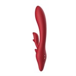 Красный вибратор-кролик - 22,5 см. - фото 1435844