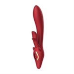 Красный вибратор-кролик - 22,5 см. - фото 1435847