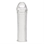 Текстурированная насадка на пенис Clear Textured Penis Enhancing Sleeve Extension - 16,5 см. 371571 - фото 116128