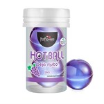 Лубрикант на масляной основе Hot Ball Beija Muito с ароматом винограда (2 шарика по 3 гр.) - фото 1430303