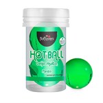 Лубрикант на масляной основе Hot Ball Beija Muito с ароматом мяты (2 шарика по 3 гр.) - фото 1430304