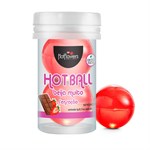Лубрикант на масляной основе Hot Ball Beija Muito с ароматом шоколада и клубники (2 шарика по 3 гр.) - фото 1430306