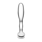 Стальной стимулятор простаты Stainless Steel Prostate Plug - 11,5 см. - фото 1441106