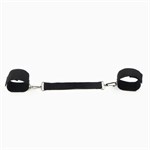 Черные наручники для фиксации со стропой - фото 1428803