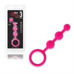 Розовые силиконовые анальные бусы Silicone Anal Beads - 14 см. 372219 - фото 31155