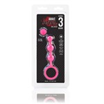 Розовые силиконовые анальные бусы Silicone Anal Beads - 14 см. - фото 1441129