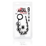 Черные силиконовые анальные бусы Silicone Anal Beads - 30 см. 372221 - фото 31162