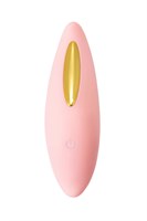 Розовый вакуумный стимулятор Lily - фото 1431876