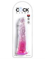 Розовый фаллоимитатор на присоске 8’’ Cock - 21,8 см. - фото 1429903
