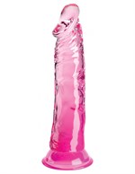 Розовый фаллоимитатор на присоске 8’’ Cock - 21,8 см. - фото 1429902
