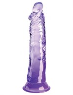 Фиолетовый фаллоимитатор на присоске 8’’ Cock - 21,8 см. - фото 1429904