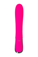 Ярко-розовый вибратор Mecawn - 20,5 см. - фото 1430747