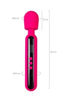 Ярко-розовый wand-вибратор Mashr - 23,5 см. - фото 1430798