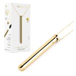 Золотистый вибромассажер-кулон Necklace Vibe 373397