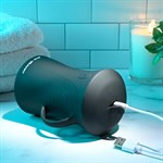 Черный вибромастурбатор с гироскопом Gyro Stroke 373418