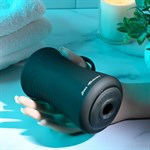 Черный вибромастурбатор с гироскопом Gyro Stroke 373418