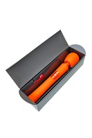 Оранжевый вибромассажер Vim Vibrating Wand - 31,3 см. - фото 1434921