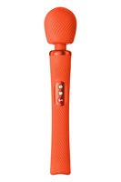 Оранжевый вибромассажер Vim Vibrating Wand - 31,3 см. - фото 1434915
