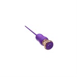 Фиолетовый тонкий стимулятор Nipple Vibrator - 23 см. - фото 1435917