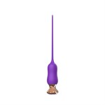 Фиолетовый тонкий стимулятор Nipple Vibrator - 23 см. - фото 1435918