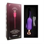 Фиолетовый тонкий стимулятор Nipple Vibrator - 23 см. - фото 1435921