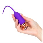 Фиолетовый тонкий стимулятор Nipple Vibrator - 23 см. - фото 1435922