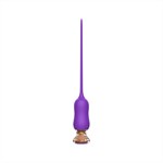 Фиолетовый тонкий стимулятор Nipple Vibrator - 23 см. - фото 1435914