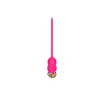 Розовый тонкий стимулятор Nipple Vibrator - 23 см. - фото 1435926