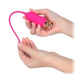 Розовый тонкий стимулятор Nipple Vibrator - 23 см. - фото 1435930