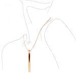 Золотистая подвеска-вибратор Genie Flirting Pen 373743