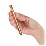 Золотистая подвеска-вибратор Genie Flirting Pen 373743
