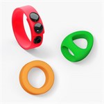 Набор из 3 разноцветных эрекционных колец Kit Neon Ring - фото 1435543